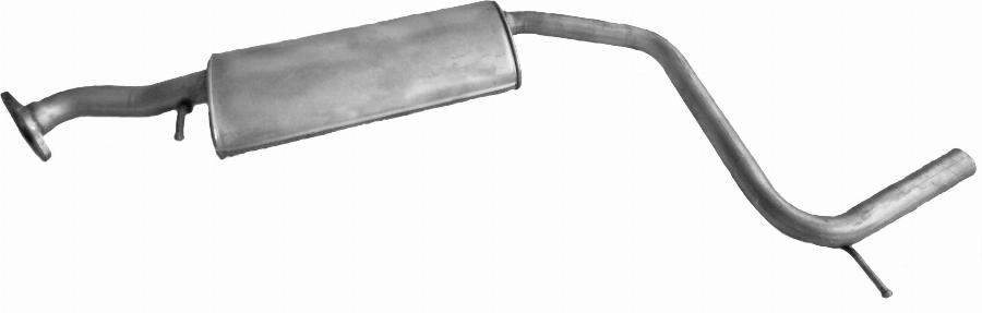 Edex 08.552 - Середній глушник вихлопних газів autozip.com.ua