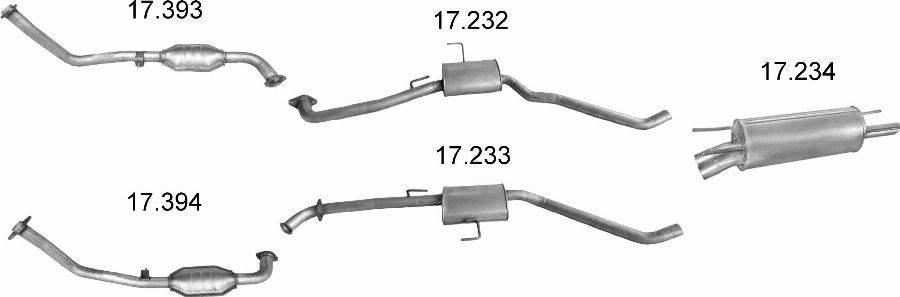 Edex 12.61 - Середній глушник вихлопних газів autozip.com.ua