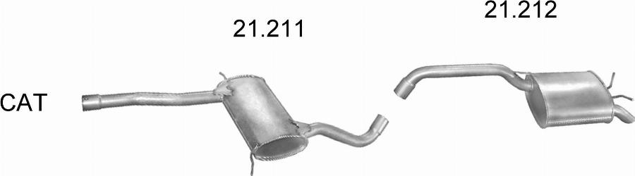 Edex 17.39 - Глушник вихлопних газів кінцевий autozip.com.ua