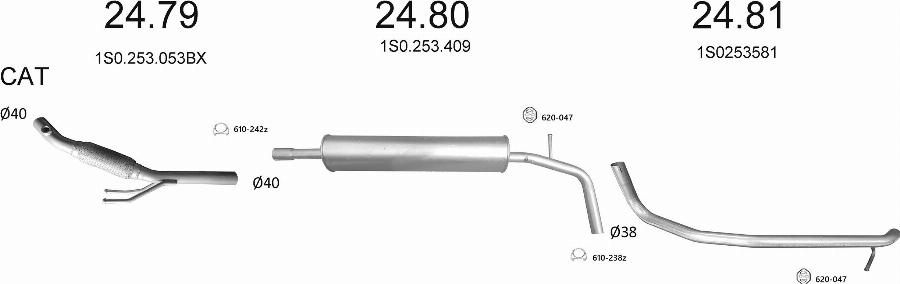 Edex 3530 - Система випуску ОГ autozip.com.ua