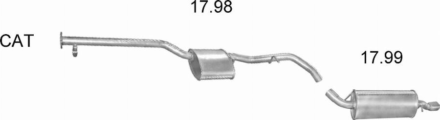 Edex 25.39 - Труба вихлопного газу autozip.com.ua
