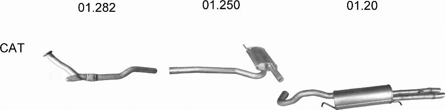 Edex 2808 - Система випуску ОГ autozip.com.ua