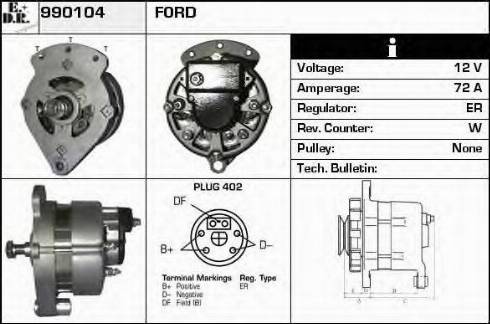 EDR 990104 - Генератор autozip.com.ua