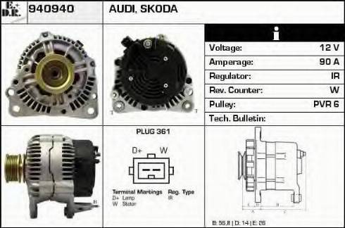 EDR 940940 - Генератор autozip.com.ua