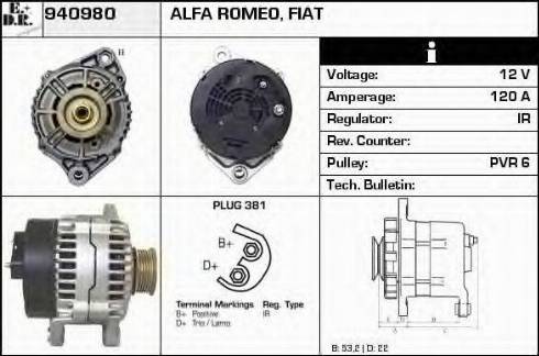 EDR 940980 - Генератор autozip.com.ua