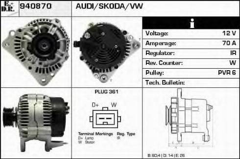 EDR 940870 - Генератор autozip.com.ua