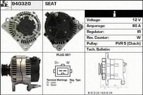 EDR 940320 - Генератор autozip.com.ua