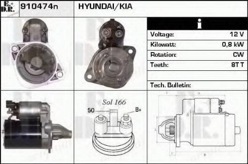 EDR 910474N - Стартер autozip.com.ua