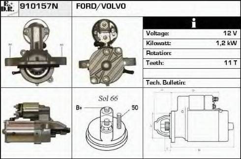 EDR 910157N - Стартер autozip.com.ua