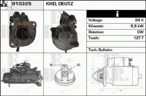 EDR 910325 - Стартер autozip.com.ua