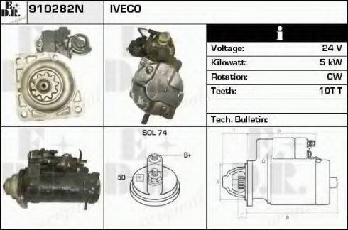 EDR 910282N - Стартер autozip.com.ua