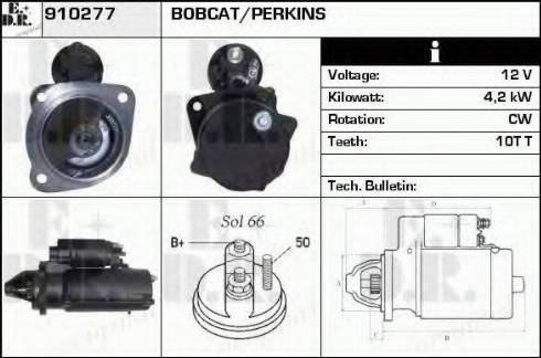 EDR 910277 - Стартер autozip.com.ua