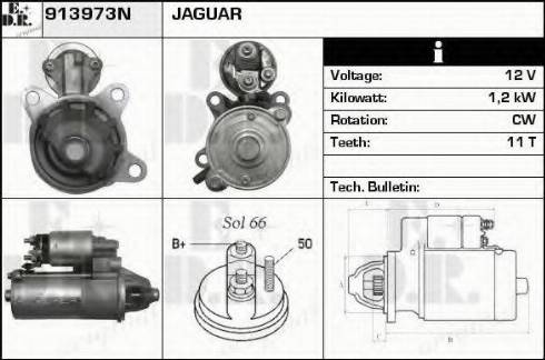 EDR 913973N - Стартер autozip.com.ua