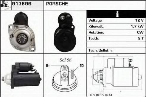 EDR 913896 - Стартер autozip.com.ua