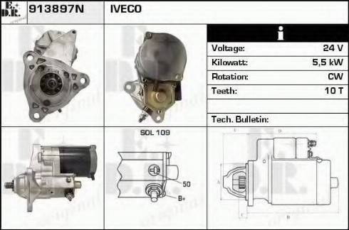 EDR 913897N - Стартер autozip.com.ua