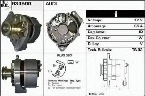 EDR 934500 - Генератор autozip.com.ua