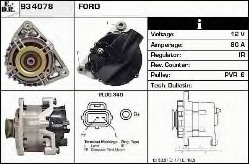 EDR 934078 - Генератор autozip.com.ua