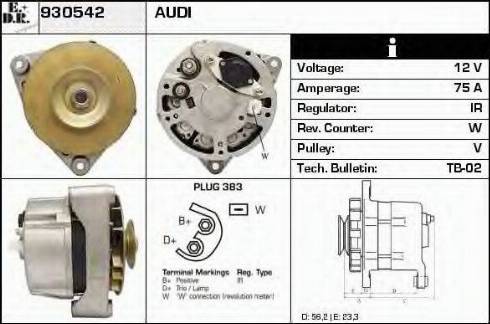 EDR 930542 - Генератор autozip.com.ua