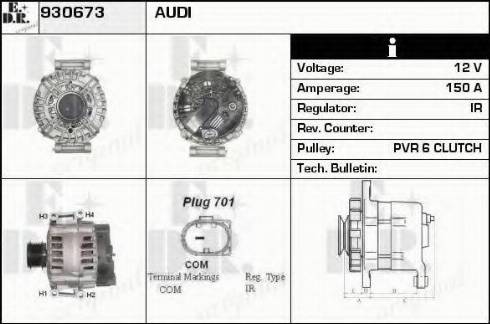 EDR 930673 - Генератор autozip.com.ua