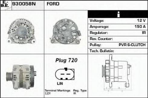 EDR 930058N - Генератор autozip.com.ua