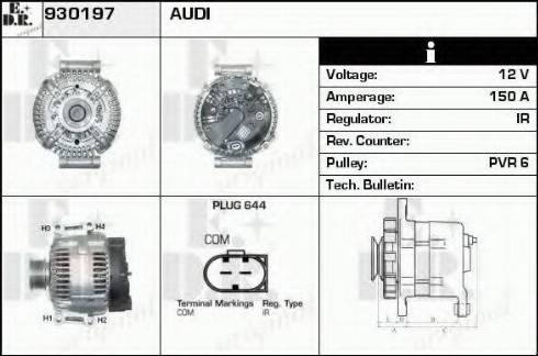 EDR 930197 - Генератор autozip.com.ua