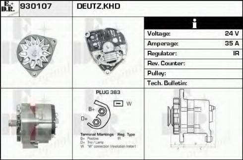 EDR 930107 - Генератор autozip.com.ua