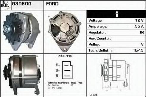 EDR 930800 - Генератор autozip.com.ua