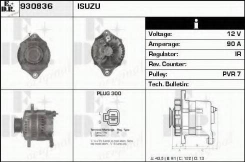 EDR 930836 - Генератор autozip.com.ua