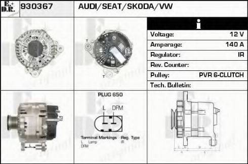 EDR 930367 - Генератор autozip.com.ua