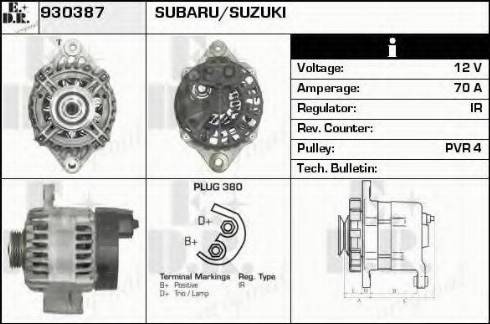 EDR 930387 - Генератор autozip.com.ua