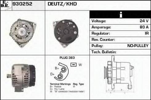 EDR 930252 - Генератор autozip.com.ua