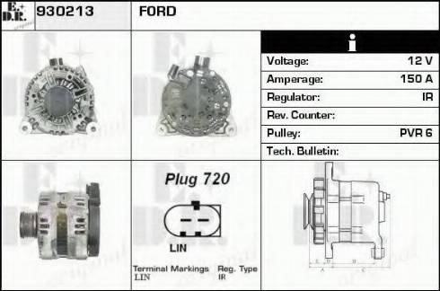 EDR 930213 - Генератор autozip.com.ua