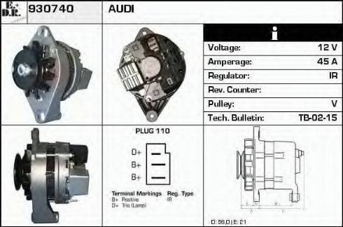 EDR 930740 - Генератор autozip.com.ua