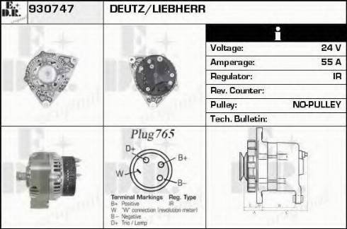 EDR 930747 - Генератор autozip.com.ua