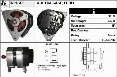 EDR 931691 - Генератор autozip.com.ua