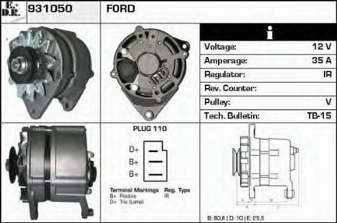 EDR 931050 - Генератор autozip.com.ua