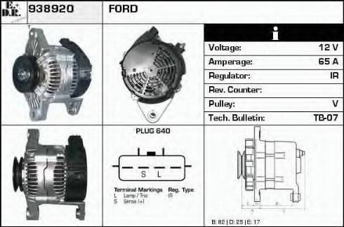 EDR 938920 - Генератор autozip.com.ua