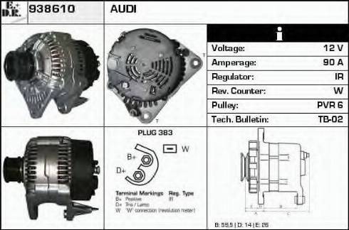 EDR 938610 - Генератор autozip.com.ua