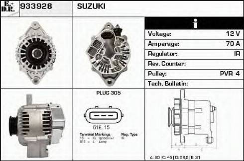 EDR 933928 - Генератор autozip.com.ua