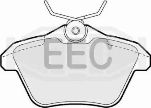 EEC BRP0943 - Гальмівні колодки, дискові гальма autozip.com.ua