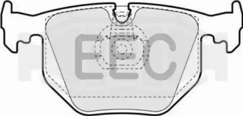 EEC BRP0956 - Гальмівні колодки, дискові гальма autozip.com.ua