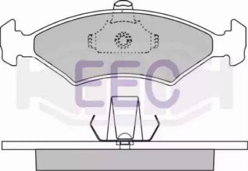 EEC BRP0909 - Гальмівні колодки, дискові гальма autozip.com.ua