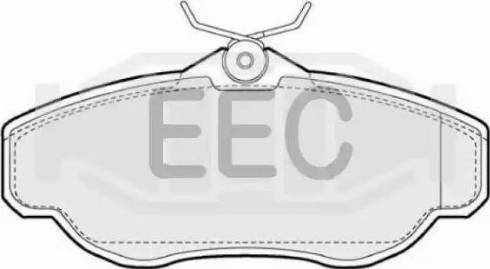 EEC BRP0904 - Гальмівні колодки, дискові гальма autozip.com.ua