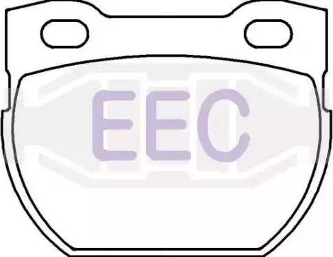 EEC BRP0907 - Гальмівні колодки, дискові гальма autozip.com.ua