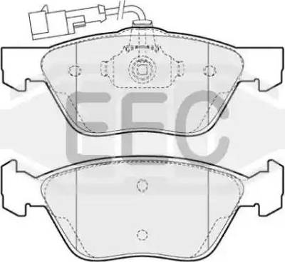 EEC BRP0937 - Гальмівні колодки, дискові гальма autozip.com.ua