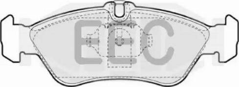 EEC BRP0929 - Гальмівні колодки, дискові гальма autozip.com.ua