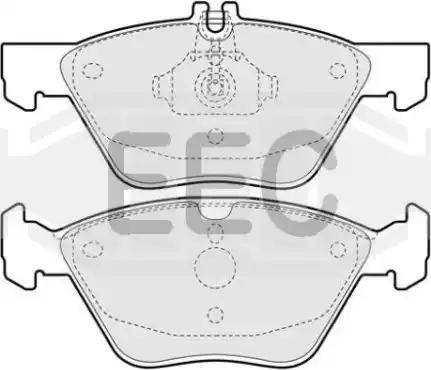 EEC BRP0923 - Гальмівні колодки, дискові гальма autozip.com.ua