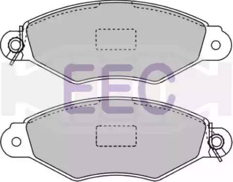 EEC BRP0976 - Гальмівні колодки, дискові гальма autozip.com.ua