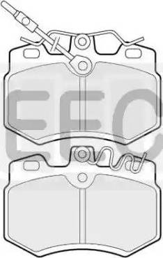 EEC BRP0513 - Гальмівні колодки, дискові гальма autozip.com.ua