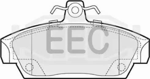 EEC BRP0659 - Гальмівні колодки, дискові гальма autozip.com.ua